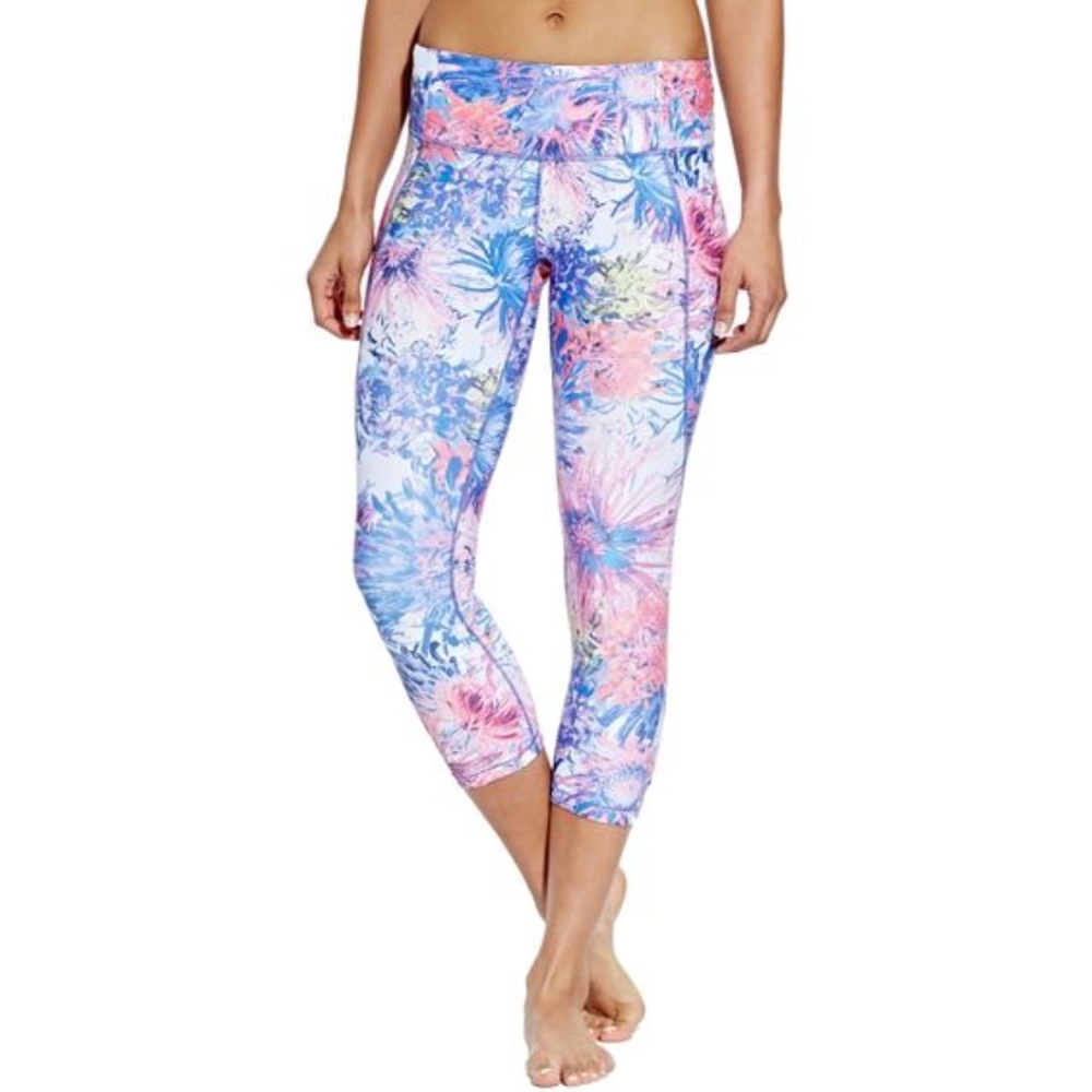 Calia Printed Tight Fit Capri NWT